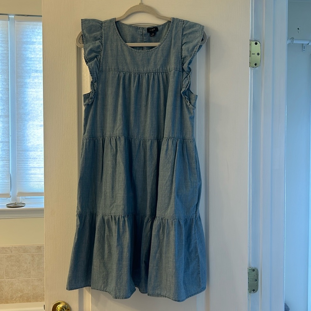 Denim dress w pockets